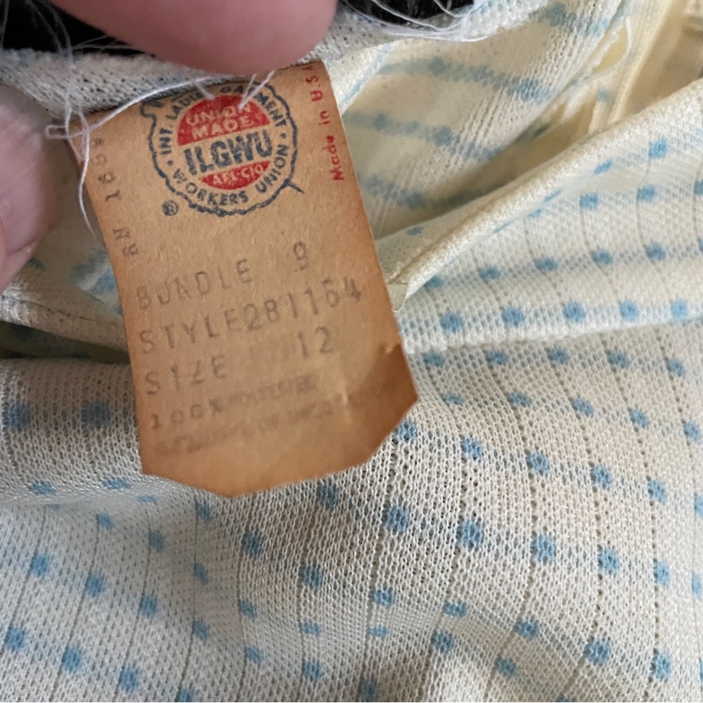Bleeker Street vintage pleated blue dress with jacket 12 - Picture 7 of 12